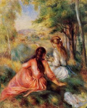 皮埃爾 奧古斯特 雷諾阿 Picking Flower, In the Field 皮埃爾 奧古斯特 雷諾阿 Picking Flower, In the Field